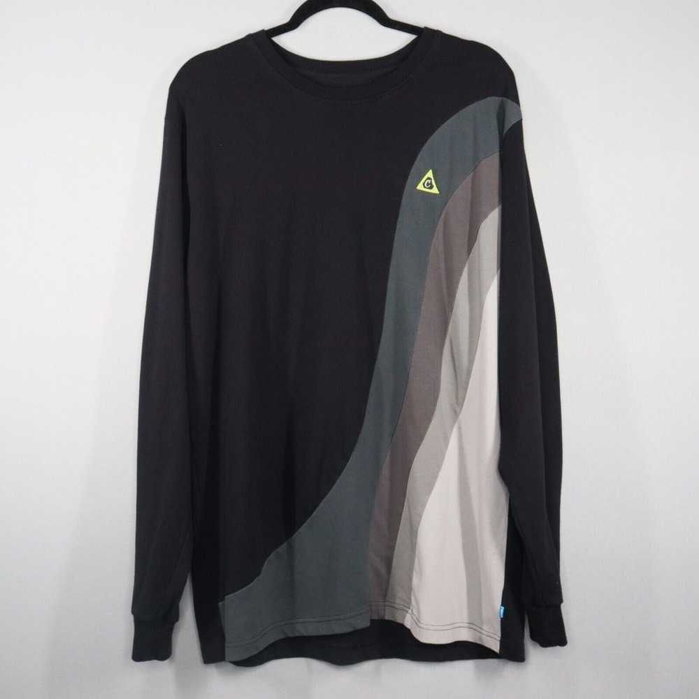 Cookies SF Shirt Mens XL Long Sleeve Black Gray Cannabis Stoner Berner Tee